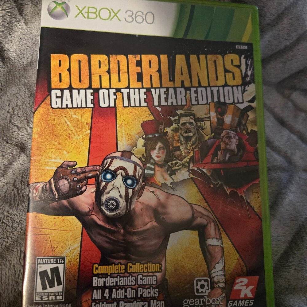 Xbox 360 Game; Borderlands Game of the Year Edition